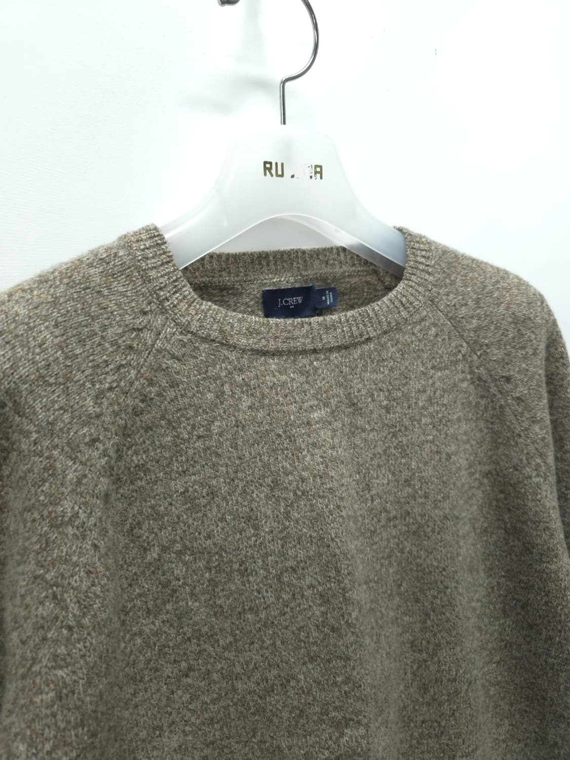 제이크루 여성 100% 램스울 헤더 브라운 라글란 니트 상품이미지6