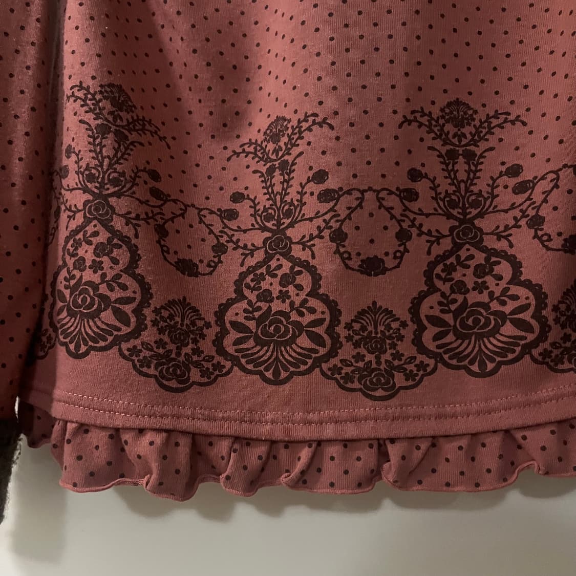 엑시즈팜 여리핏 겨울 리본도트 티셔츠 상품이미지7