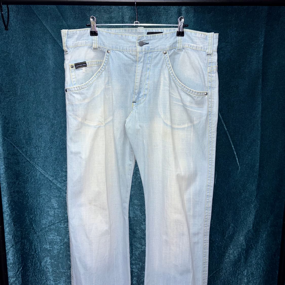 (36) 켈빈 클라인 진스 스카이블루 데님 팬츠 상품이미지2