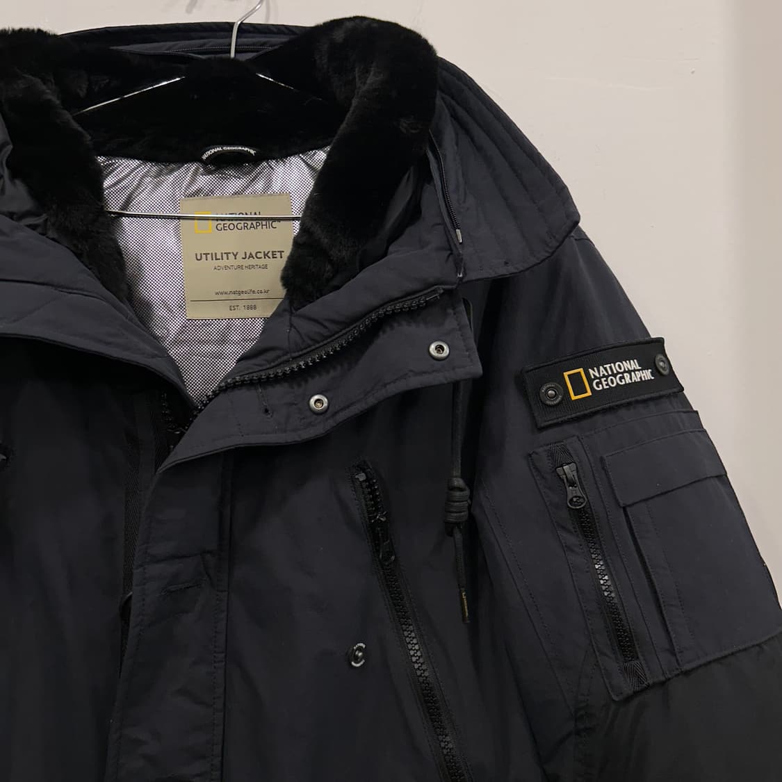 내셔널 지오그래픽 구스다운 롱 유틸리티 패딩 상품이미지1