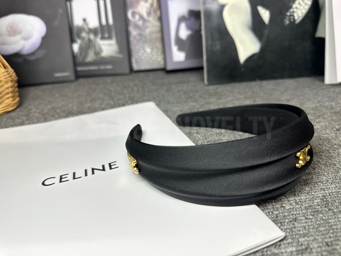 셀린느 실크 헤어밴드 블랙 상품이미지6