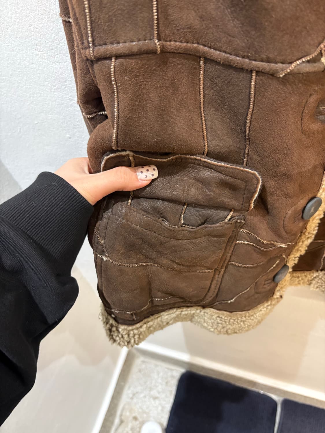 Leather patchwork mustang 상품이미지4