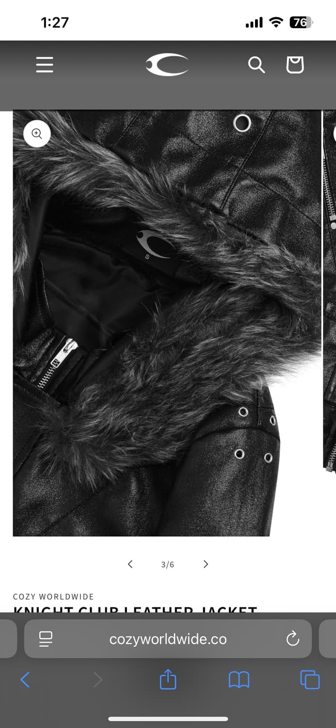 Cozyworldwide 레더 자켓 상품이미지3