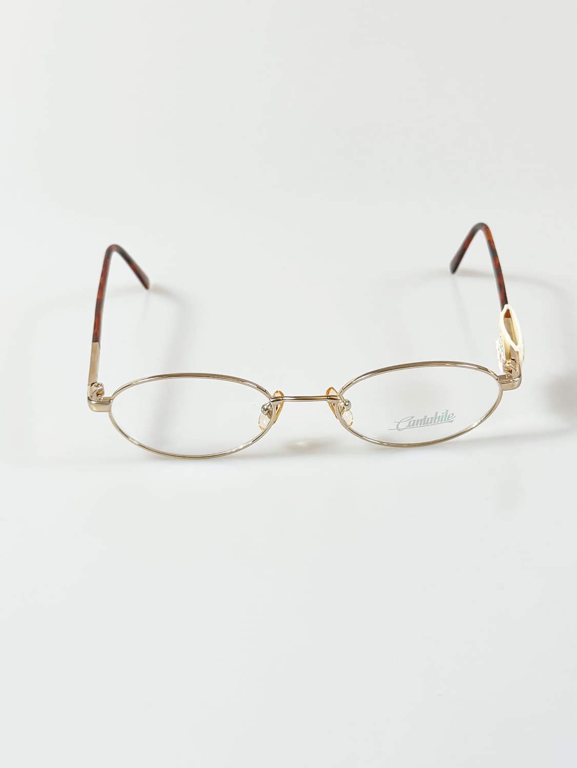 90s Cantabile 골드 슬림 오벌 프레임 빈티지 안경 상품이미지1
