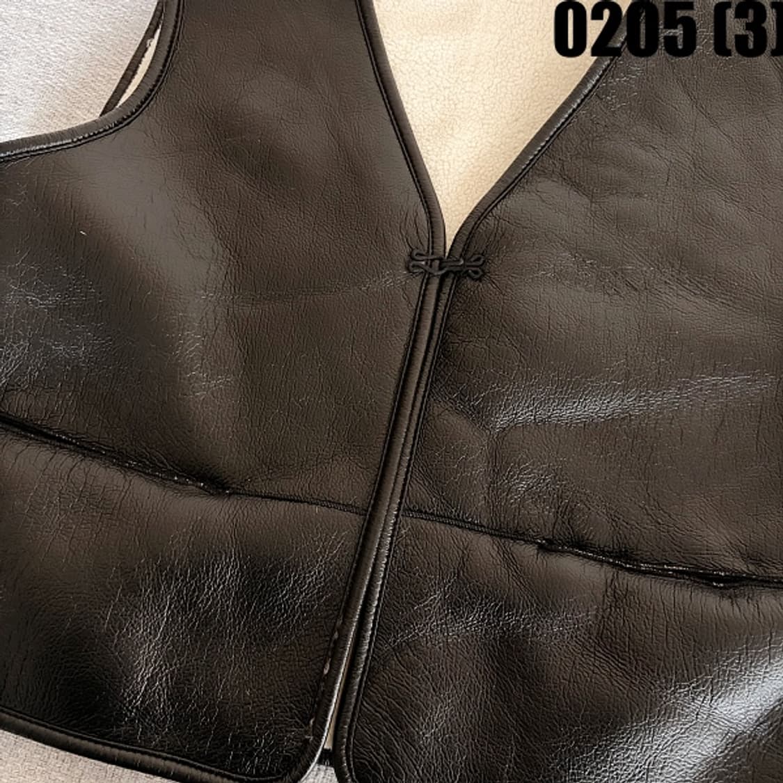 [S] 제너럴아이디어 인조 가죽 누빔 조끼 베스트 0205(3) 상품이미지2