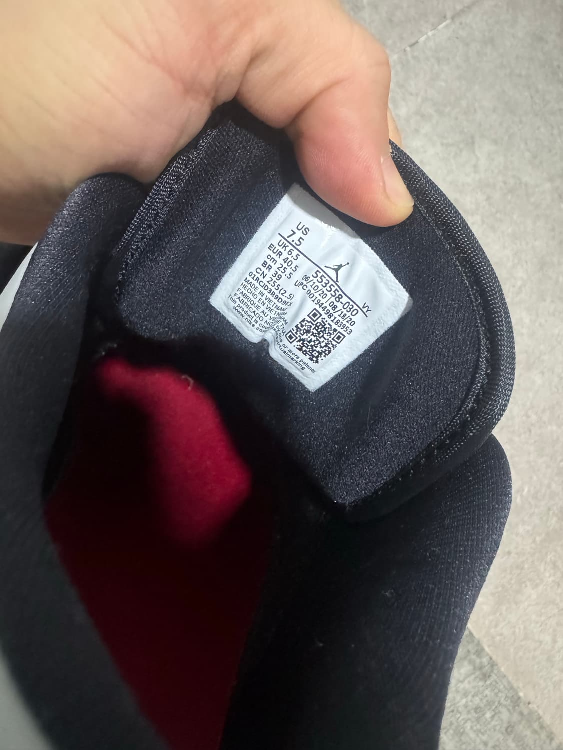 [255] 나이키 조던 1 로우 라이트 스모크 그레이 상품이미지5