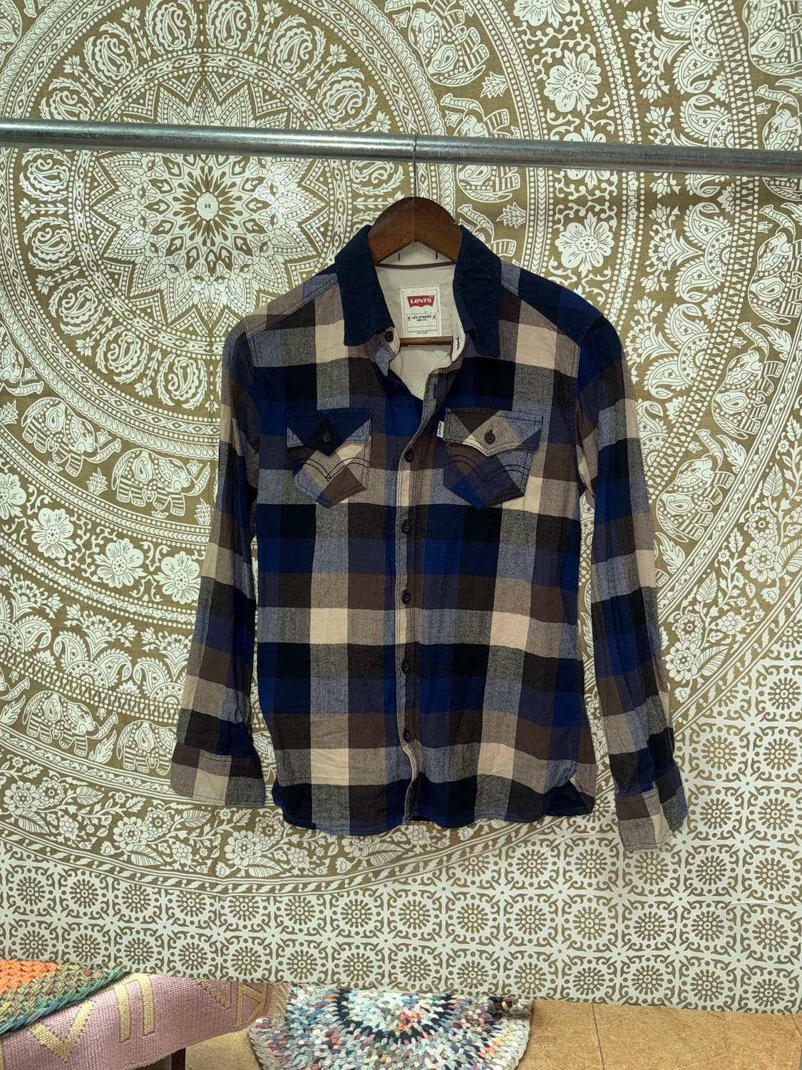 리바이스 여성 투포켓 체크 셔츠  상품이미지3