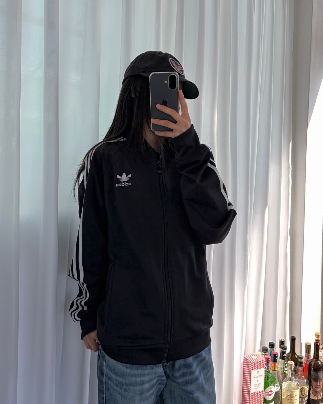 [XL]아디다스 트레포일 SST 블랙 트랙탑 져지 상품이미지1