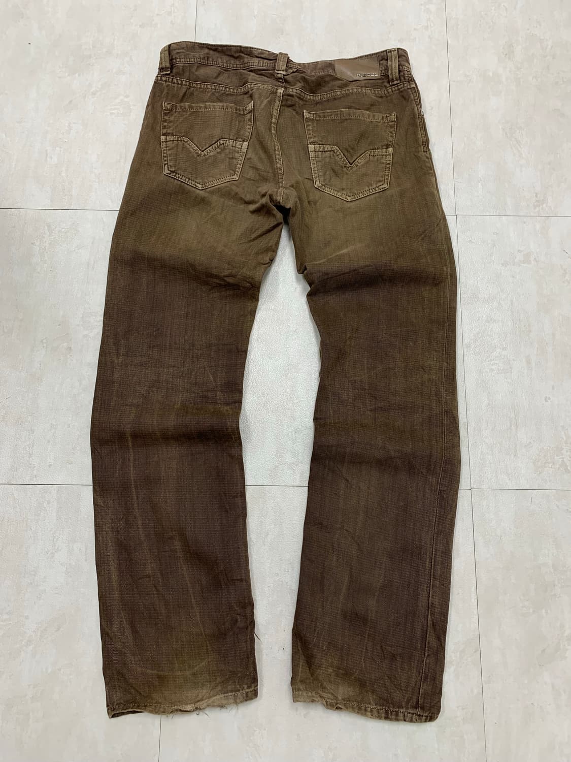 디젤 브라운 코튼 팬츠 #271 상품이미지6