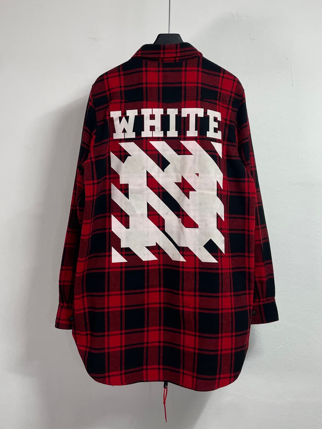 오프화이트 체크 플란넬 셔츠 (on.568) 상품이미지1