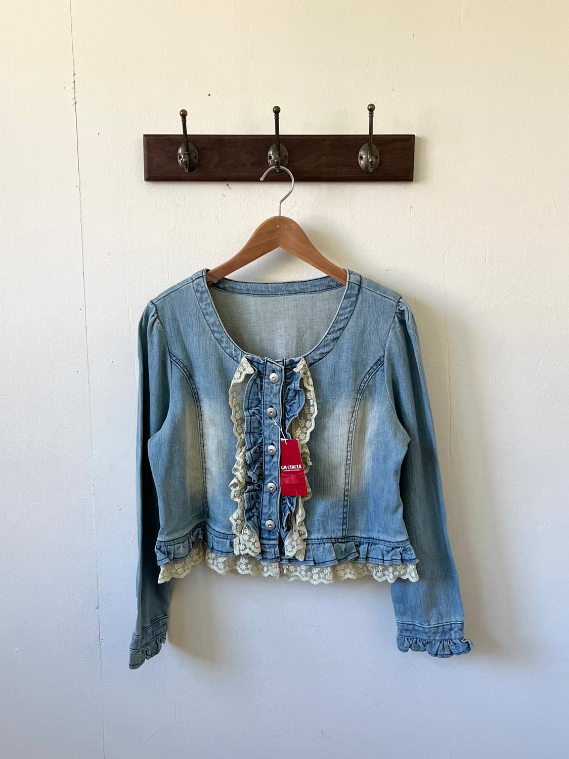 GM CIRCLE 프릴 데님 자켓 상품이미지1