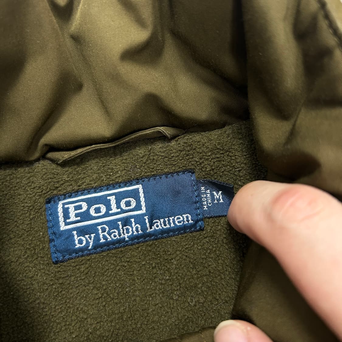 폴로 카키 기모 페리자켓(M) 상품이미지2