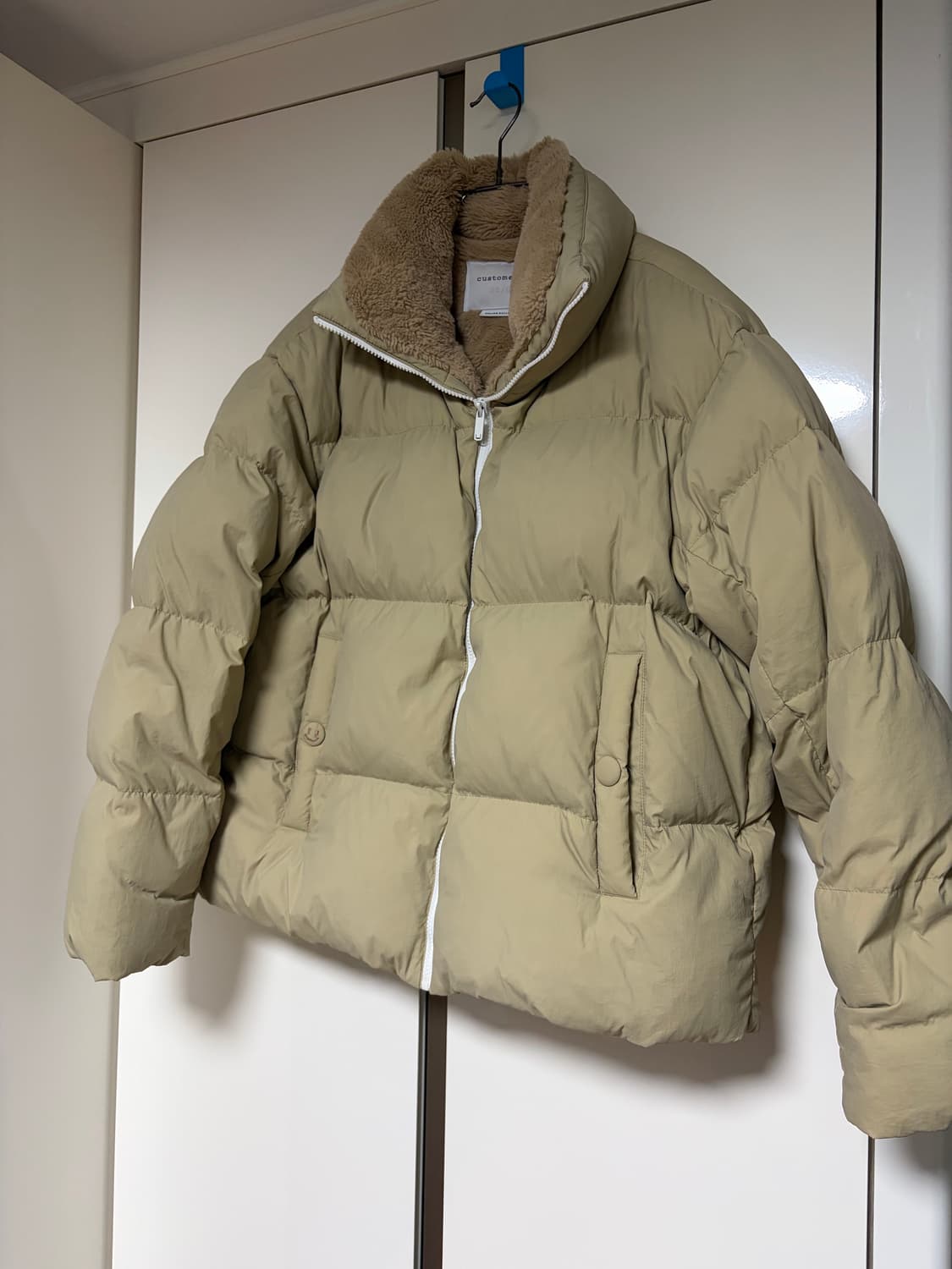 (새상품급) 커스텀멜로우 구스다운 숏패딩 베이지 M 상품이미지2