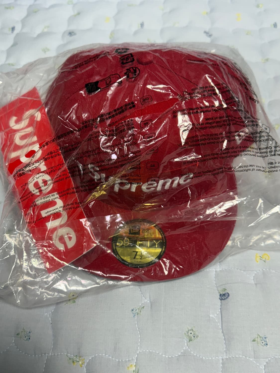 Supreme x New Era Rings Box Logo 스냅백 상품이미지2