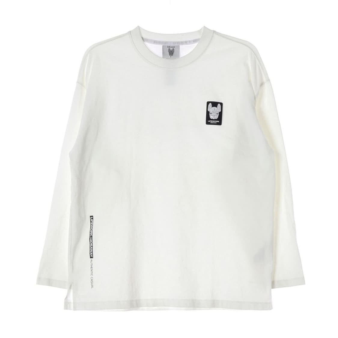 라이프워크 시그니처 라독 와펜 롱슬리브 화이트 S 상품이미지1