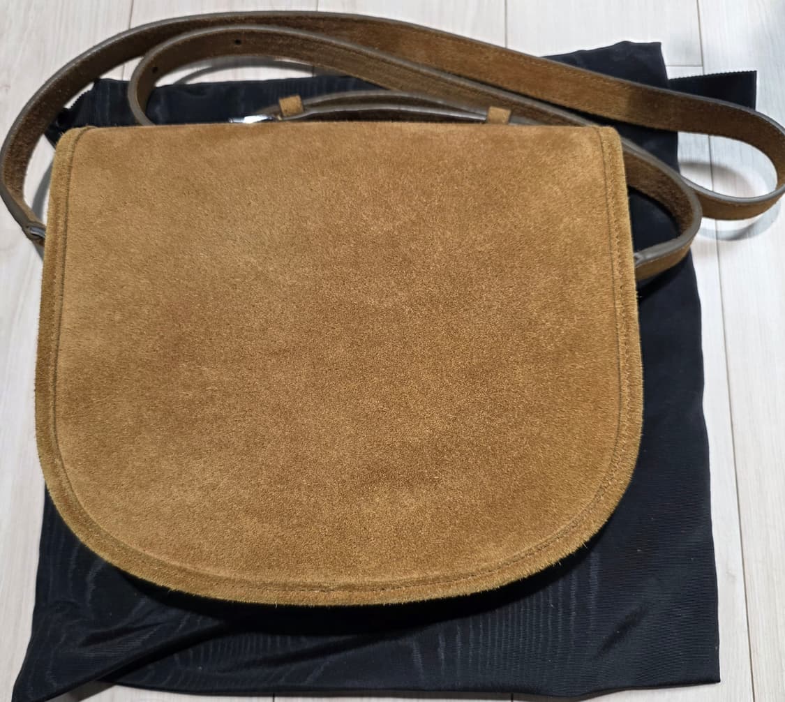 셀린느 미디움 베사체 트리옹프 스웨이드 카프스킨 하바나 백!!! 상품이미지4