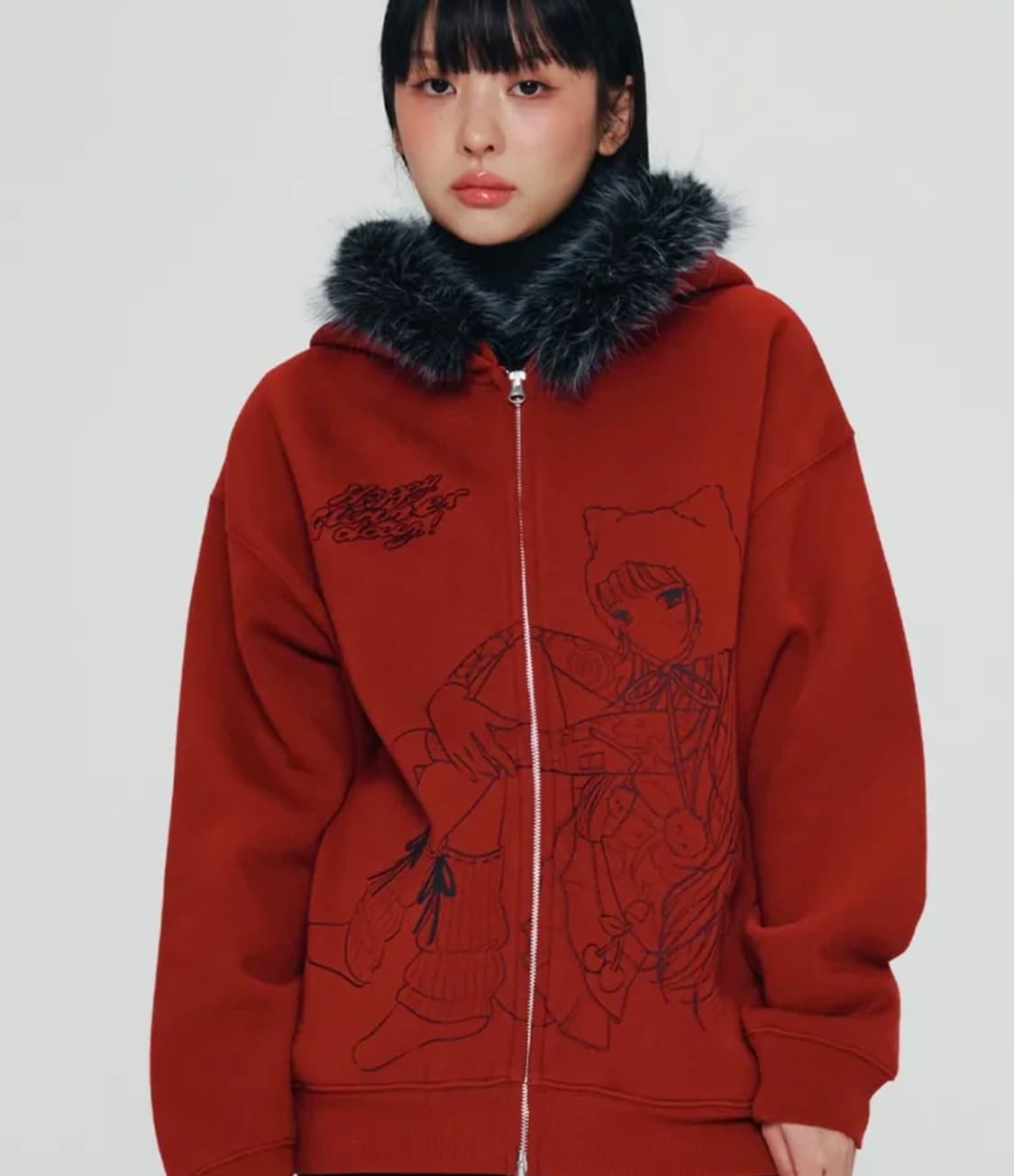 키르시 X 피투 퍼 후드집업  상품이미지1