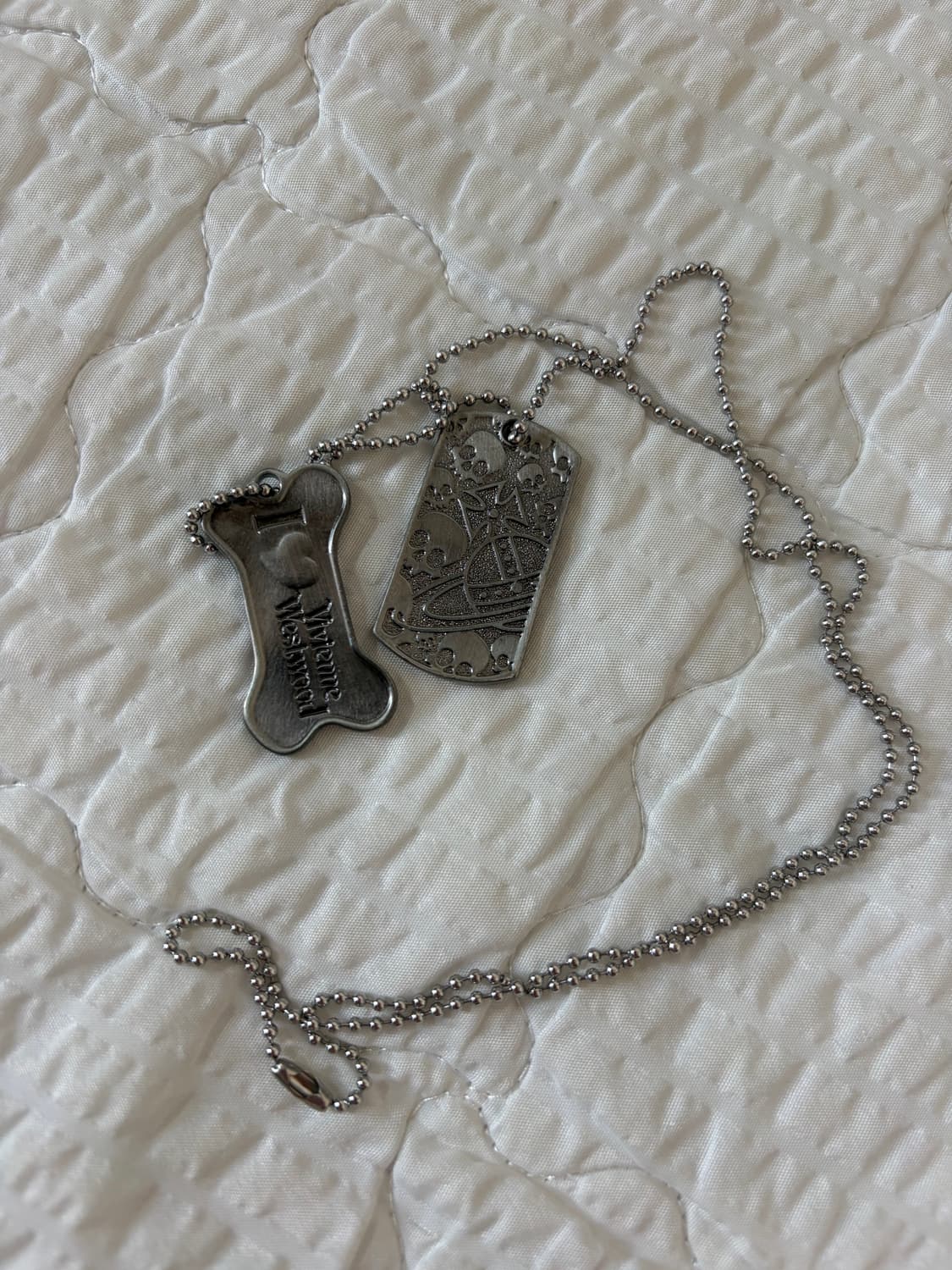 비비안웨스트우트 아카이브 실버 군번줄 도그태그 목걸이 상품이미지4