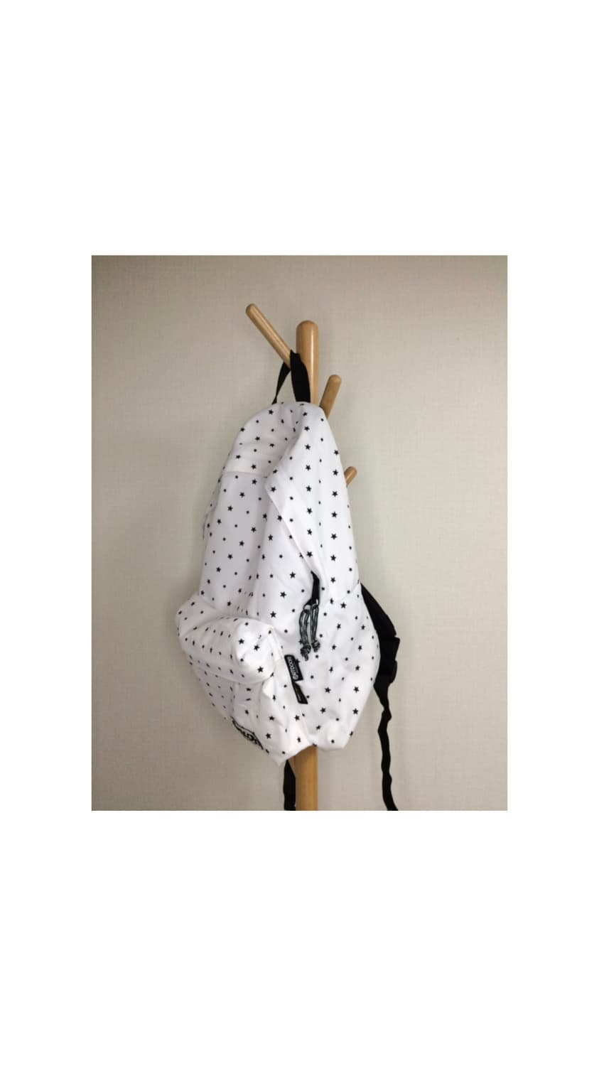 아웃도어 프로덕트 화이트 별 무늬 백팩 상품이미지2