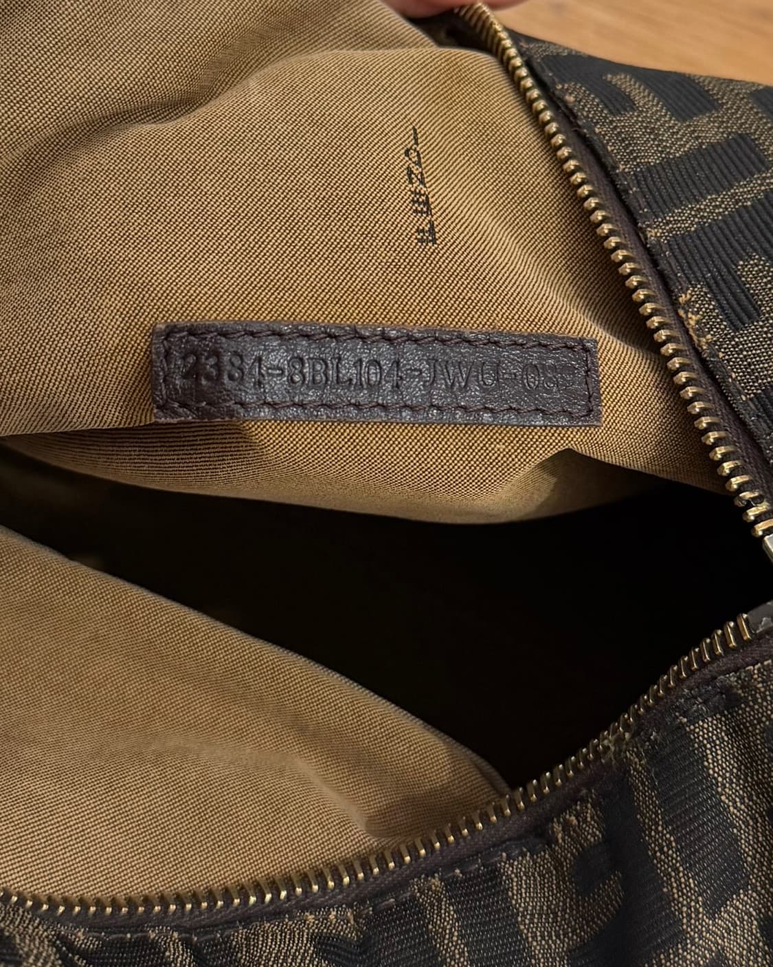 펜디 브라운 주카 캔버스 셰프 보스턴 백 상품이미지7