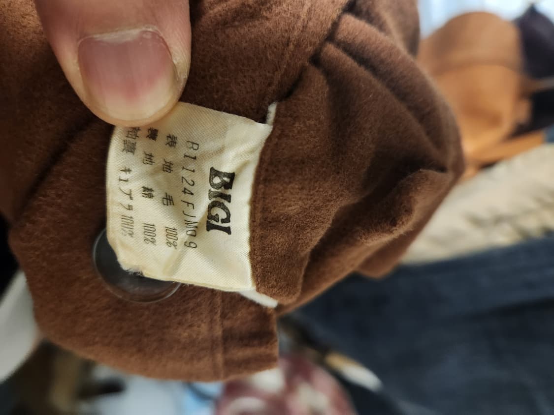 bigi 체크 더플 코트 L 상품이미지3