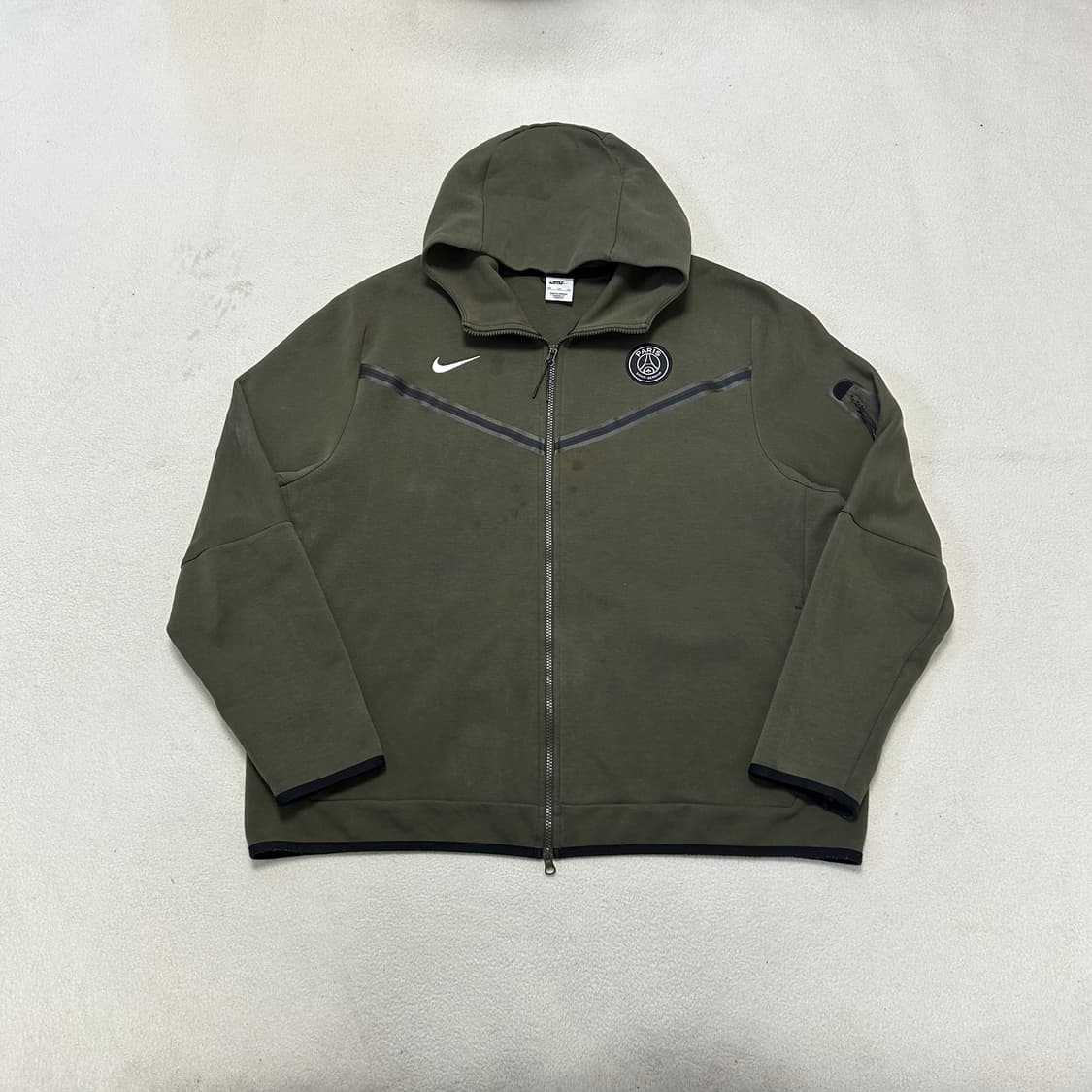 Nike Khaki Tech Pack PSG Hoodie Zip-up   상품이미지4