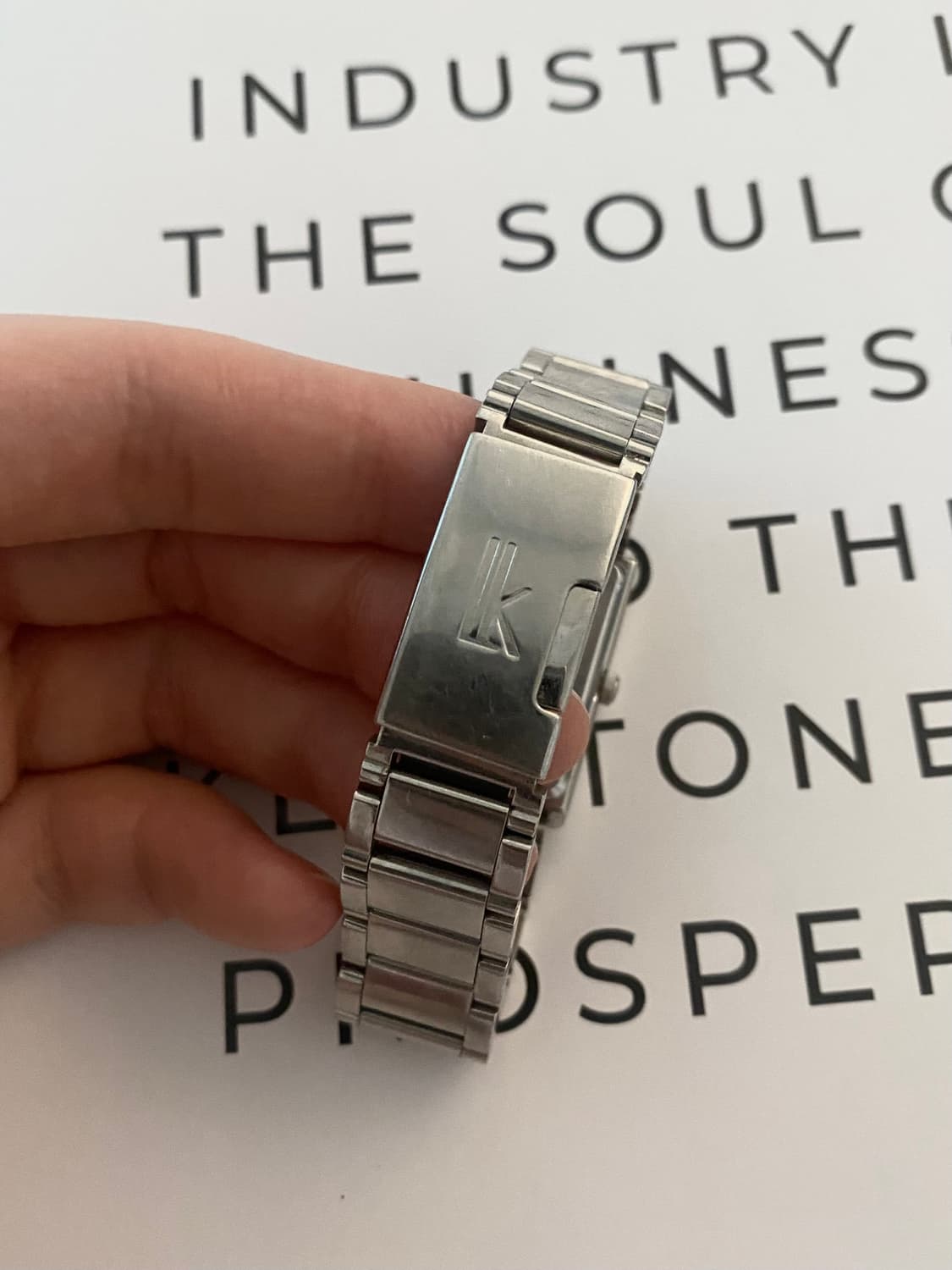 Seiko 세이코 실버 스퀘어 쿼츠 상품이미지3