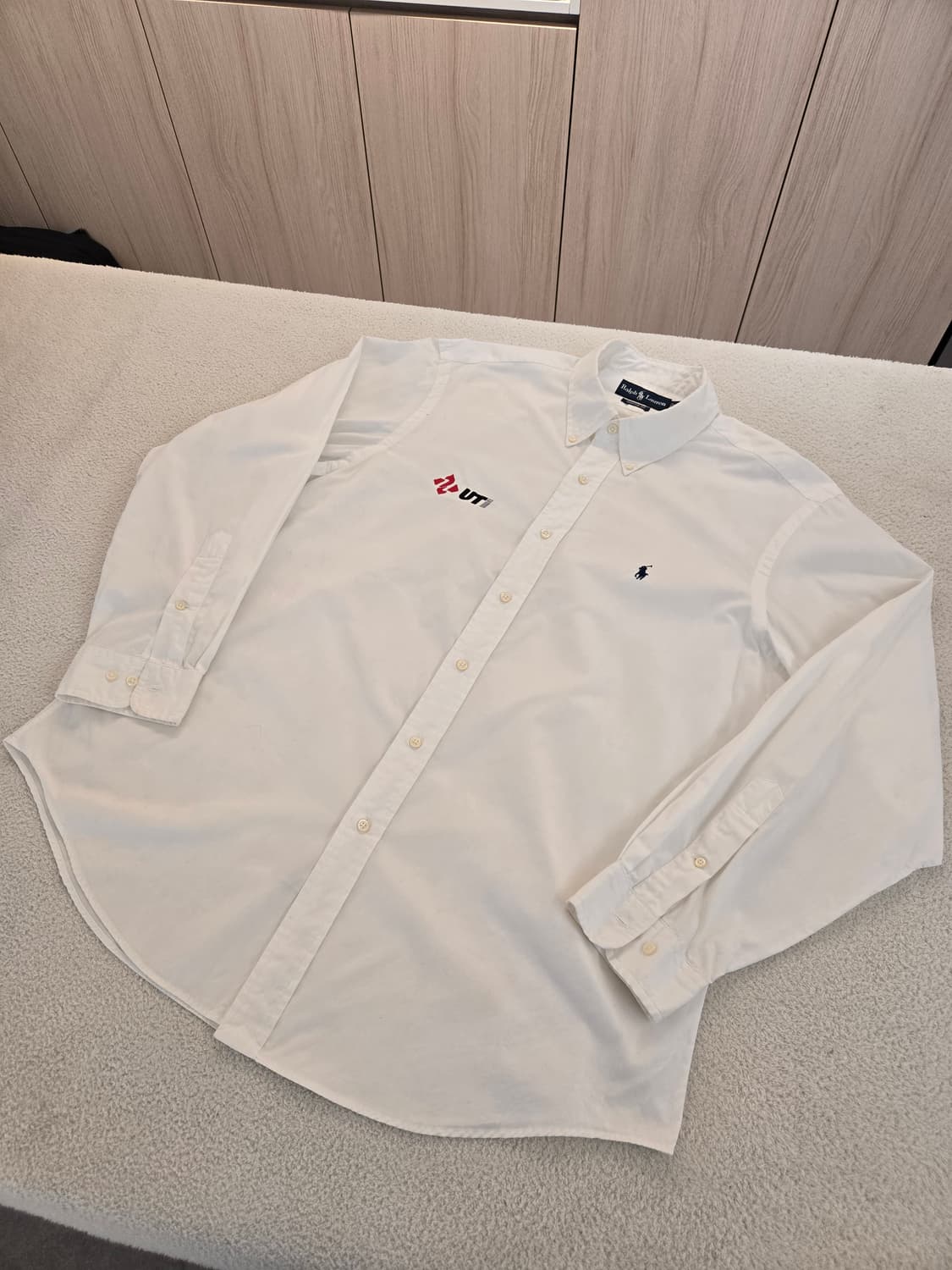 폴로 랄프로렌 화이트 셔츠 긴팔(빈티지 폴로 : UTi) 17과1/2 상품이미지1