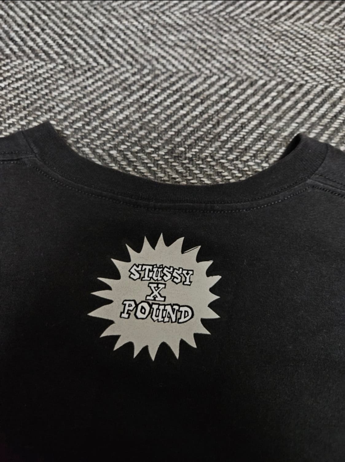 스투시 x 파운드 빈티지 반팔 블랙 상품이미지7