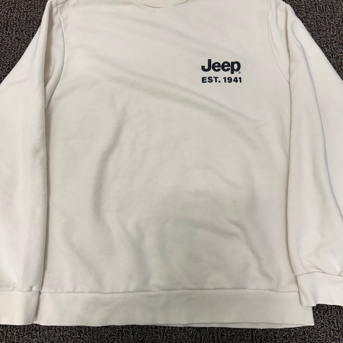 Jeep 지프 맨투맨 아이보리 XL 상품이미지4