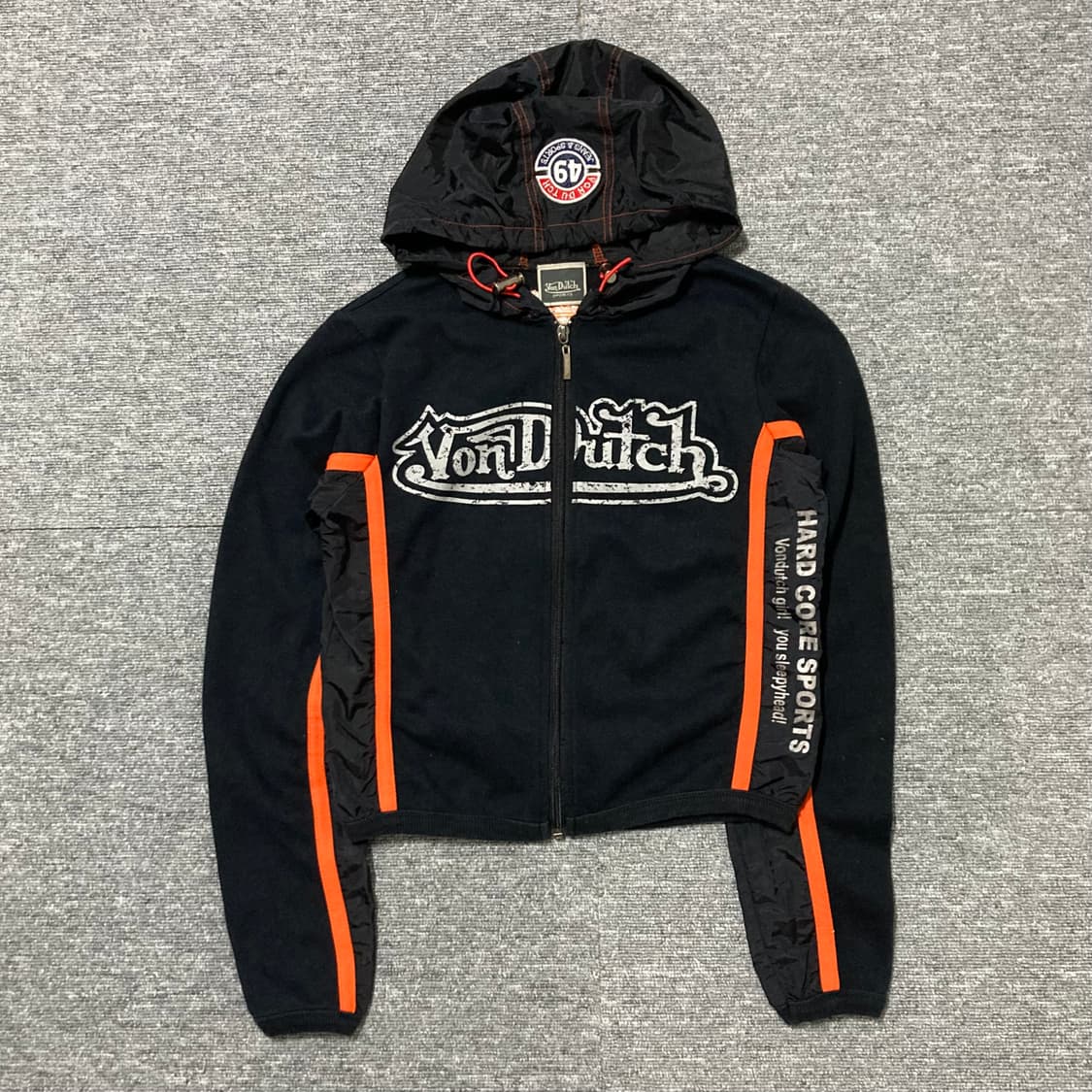 [S] Vondutch 본더치 올드스쿨 크롭 후드집업 상품이미지1