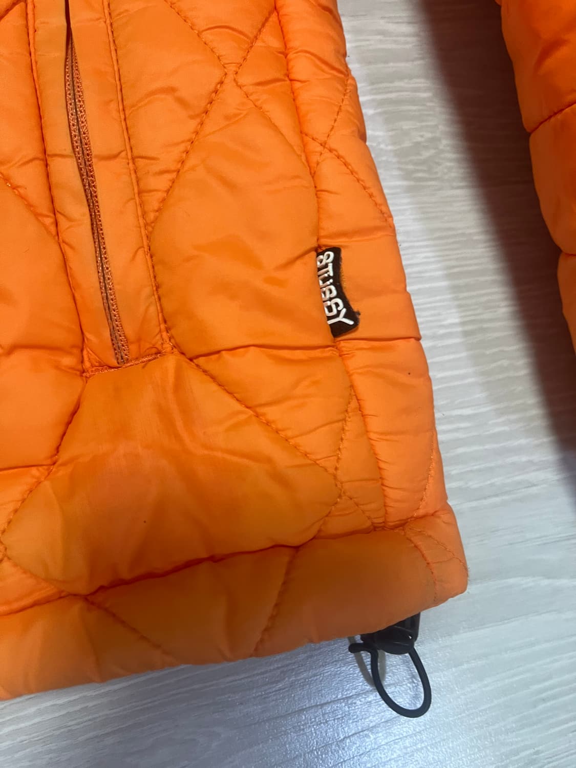 스투시 오렌지 경량점퍼 L 상품이미지3