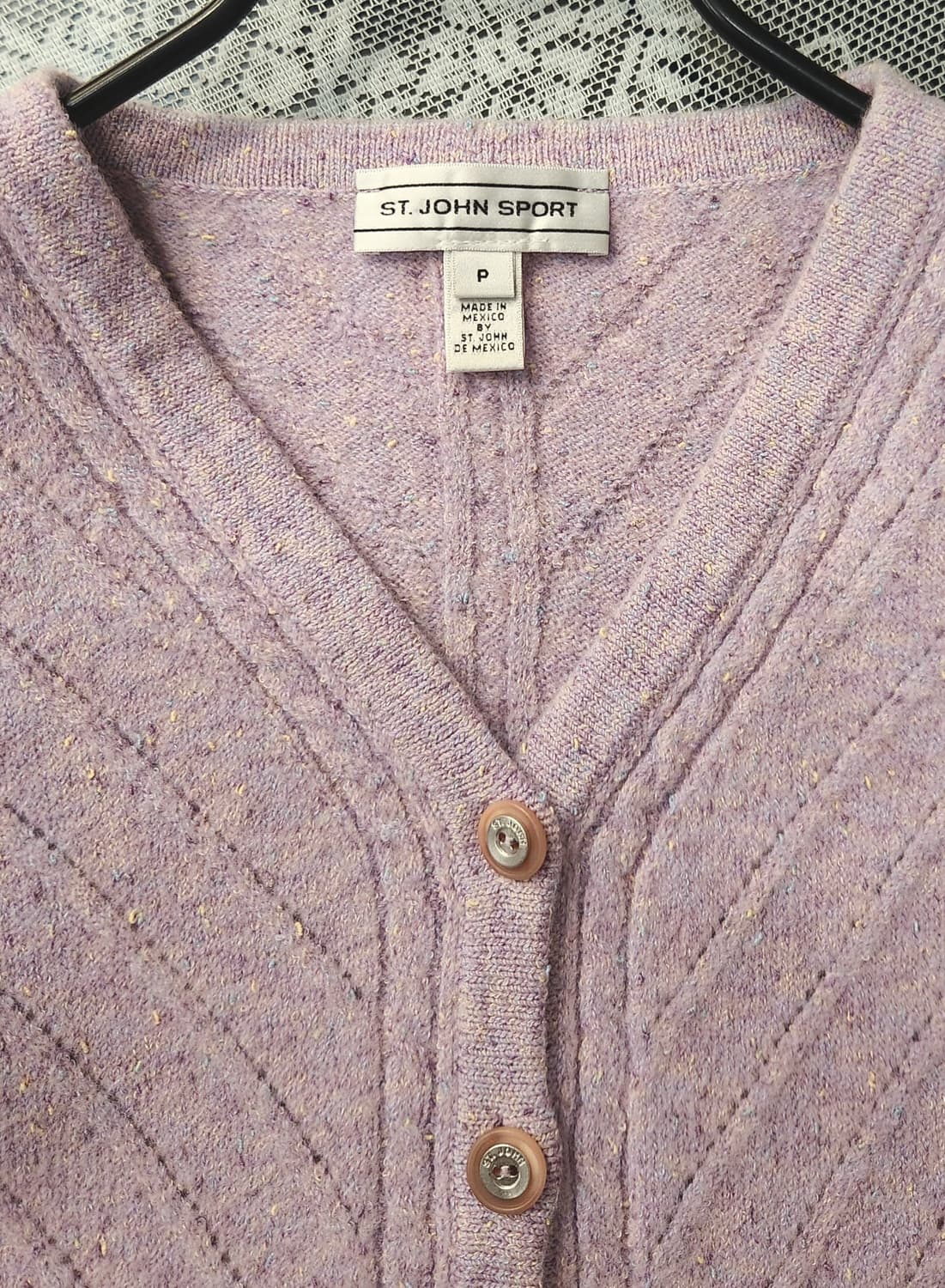 ST.JOHN 스포츠 울블랜드 니트 가디건 상품이미지6