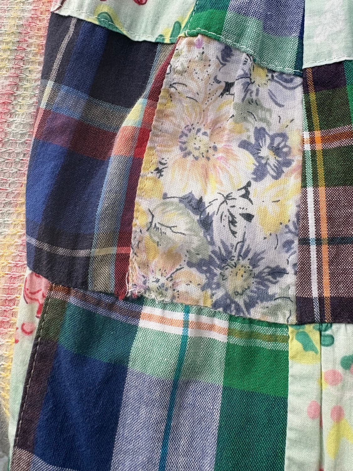 민트 플라워 패치 롱 스커트 상품이미지7