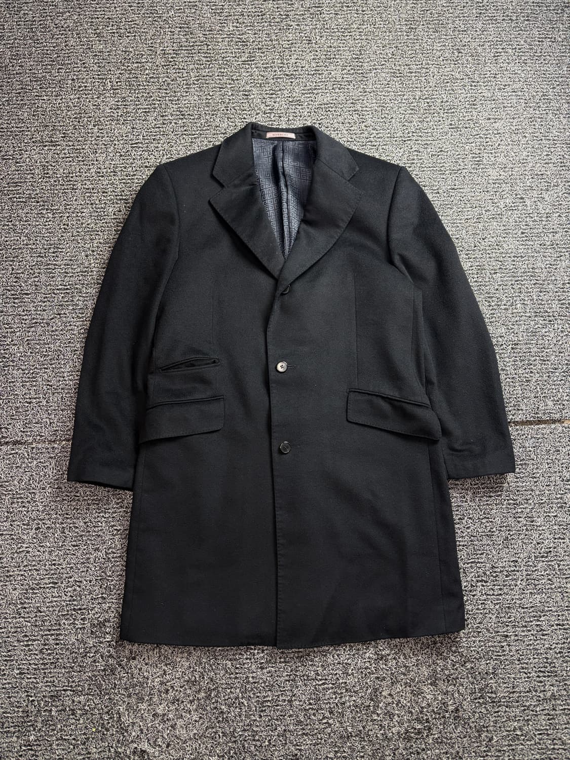90s 지방시 블랙 캐시미어 울 코트 2603 상품이미지2