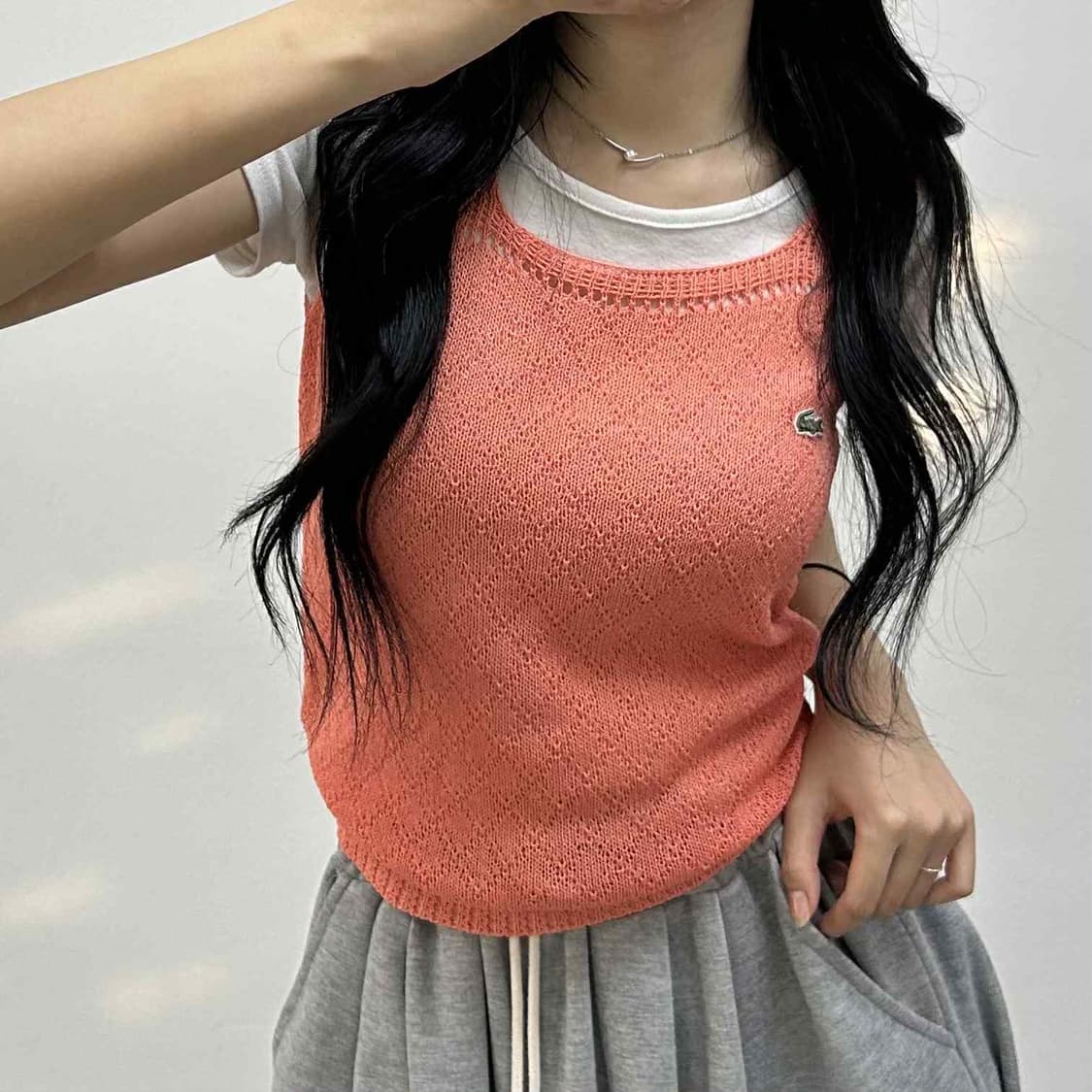 라코스테 서광 걸즈 슬리브리스 베스트 상품이미지2