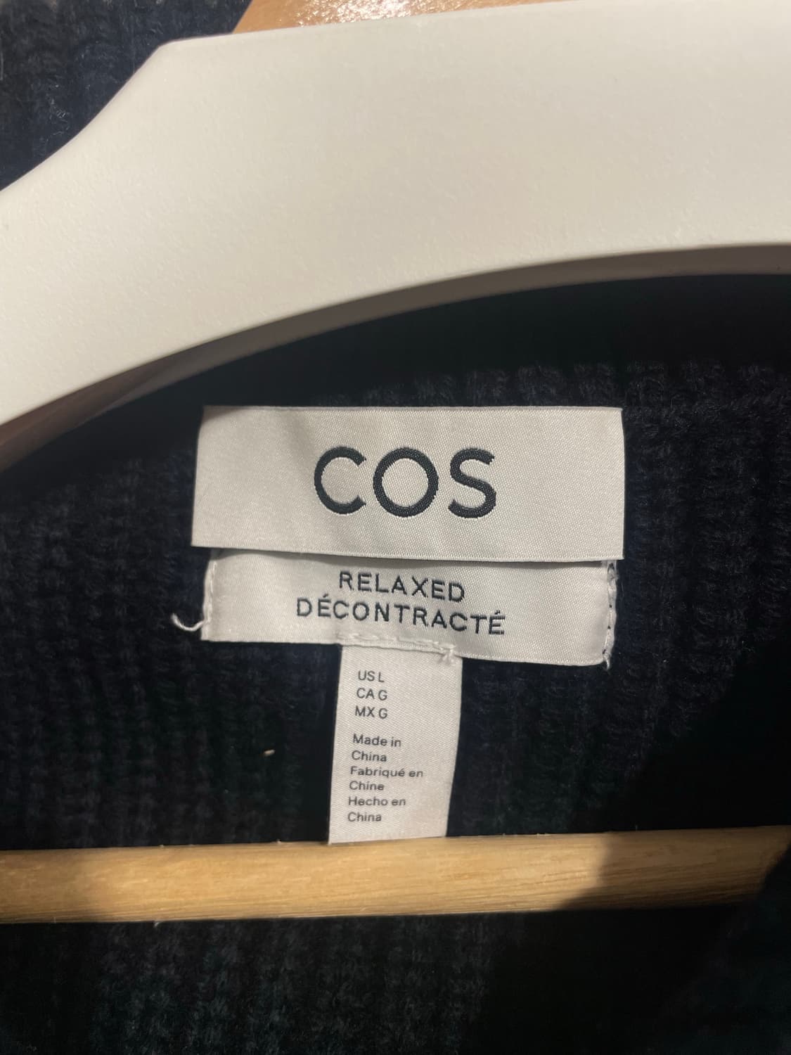 cos 스프레드 칼라 울 니트 상품이미지4