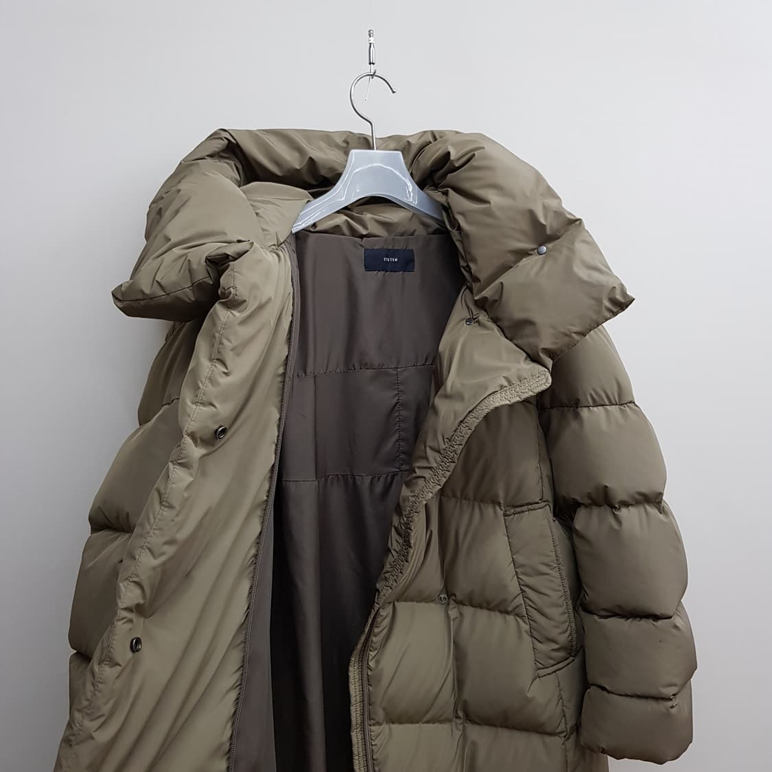 한섬 SYSTEM 시스템 하이넥 롱 구스다운 패딩 76-90-155사이즈 상품이미지5