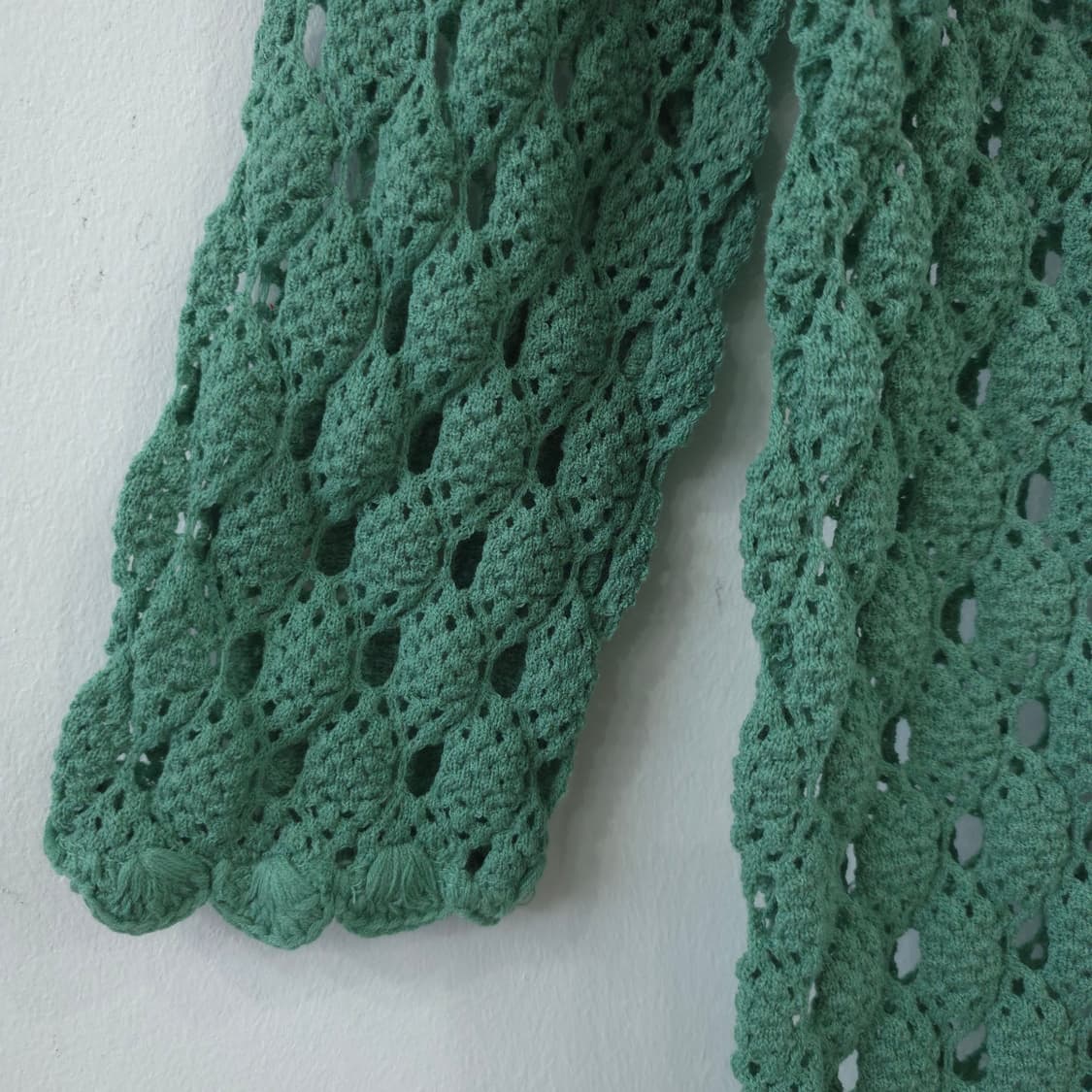 그린 펀칭 크로쉐 니트 가디건 상품이미지6