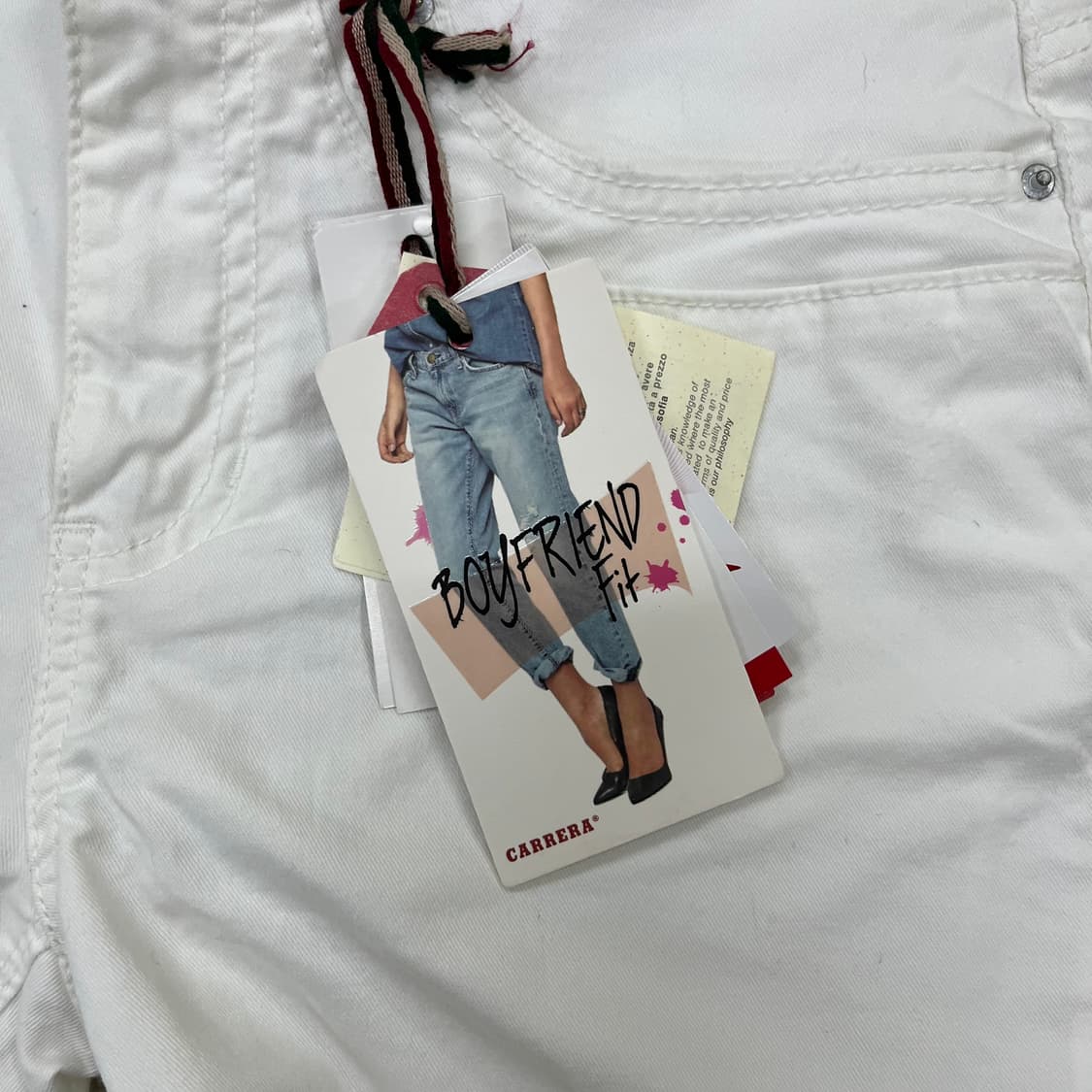 [29] 새상품 까레라 이탈리아 프리미엄 화이트 데님 청바지 4016 상품이미지8