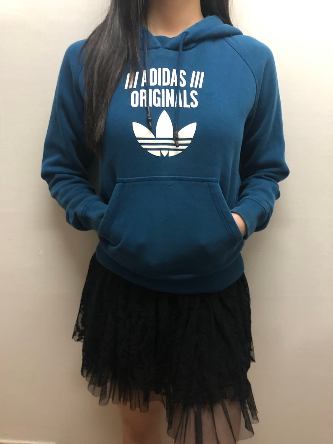 빈티지 아디다스 블루 파이어버드 후디 상품이미지7