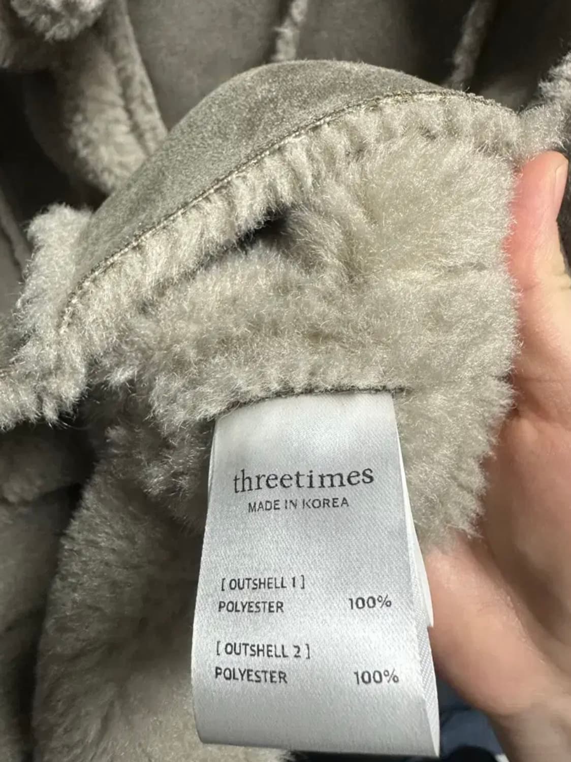 쓰리타임즈 2025FW 무스탕 자켓 상품이미지5