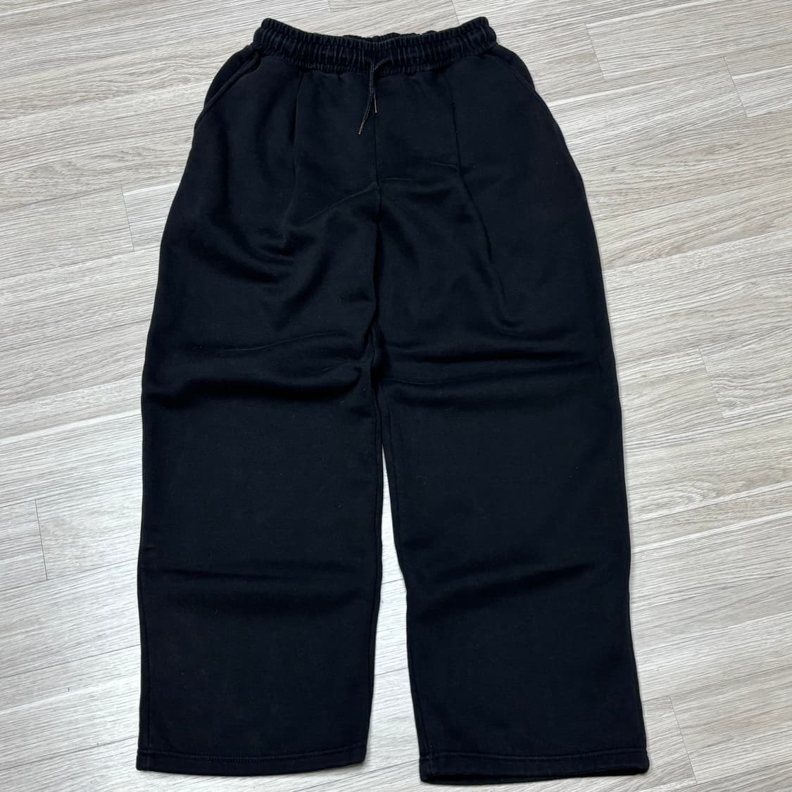 스웻 팬츠 블랙 기모 상품이미지1