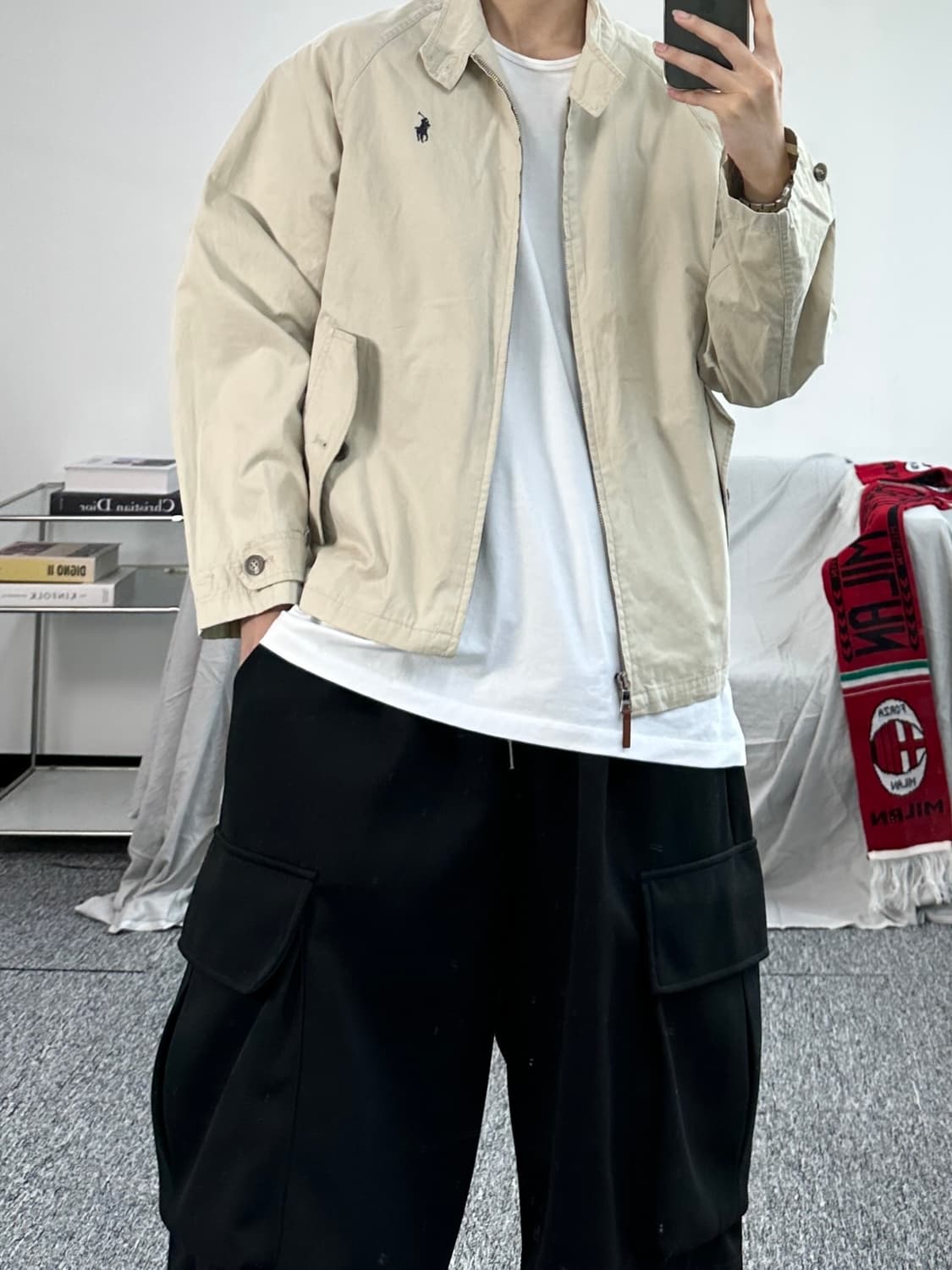 폴로 랄프로렌 바라쿠타 블루종 자켓 M 상품이미지4