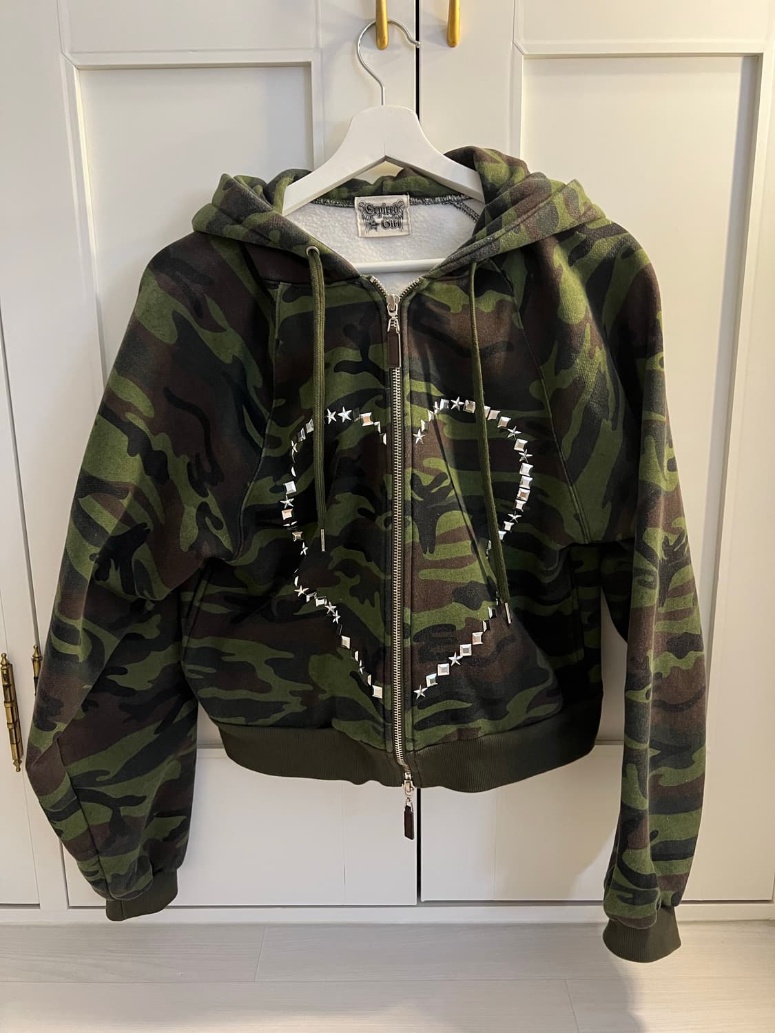 익스파이어드걸 카모 스터드 후드집업 상품이미지4