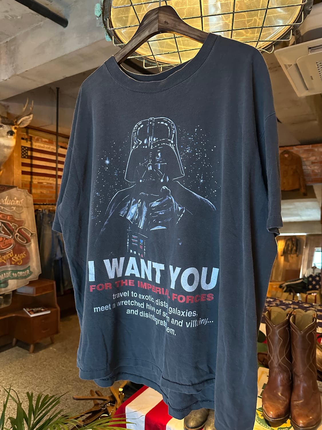 90s USA STAR WARS VINTAGE T SHIRT 상품이미지2