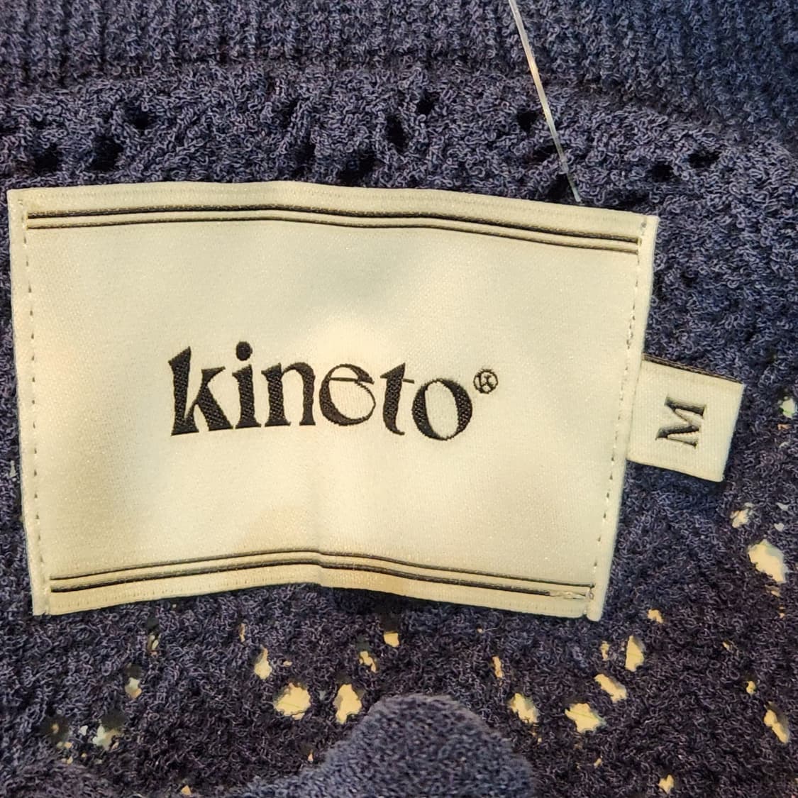 Kineto 니트 반팔 셔츠 네이비 (M) 상품이미지2