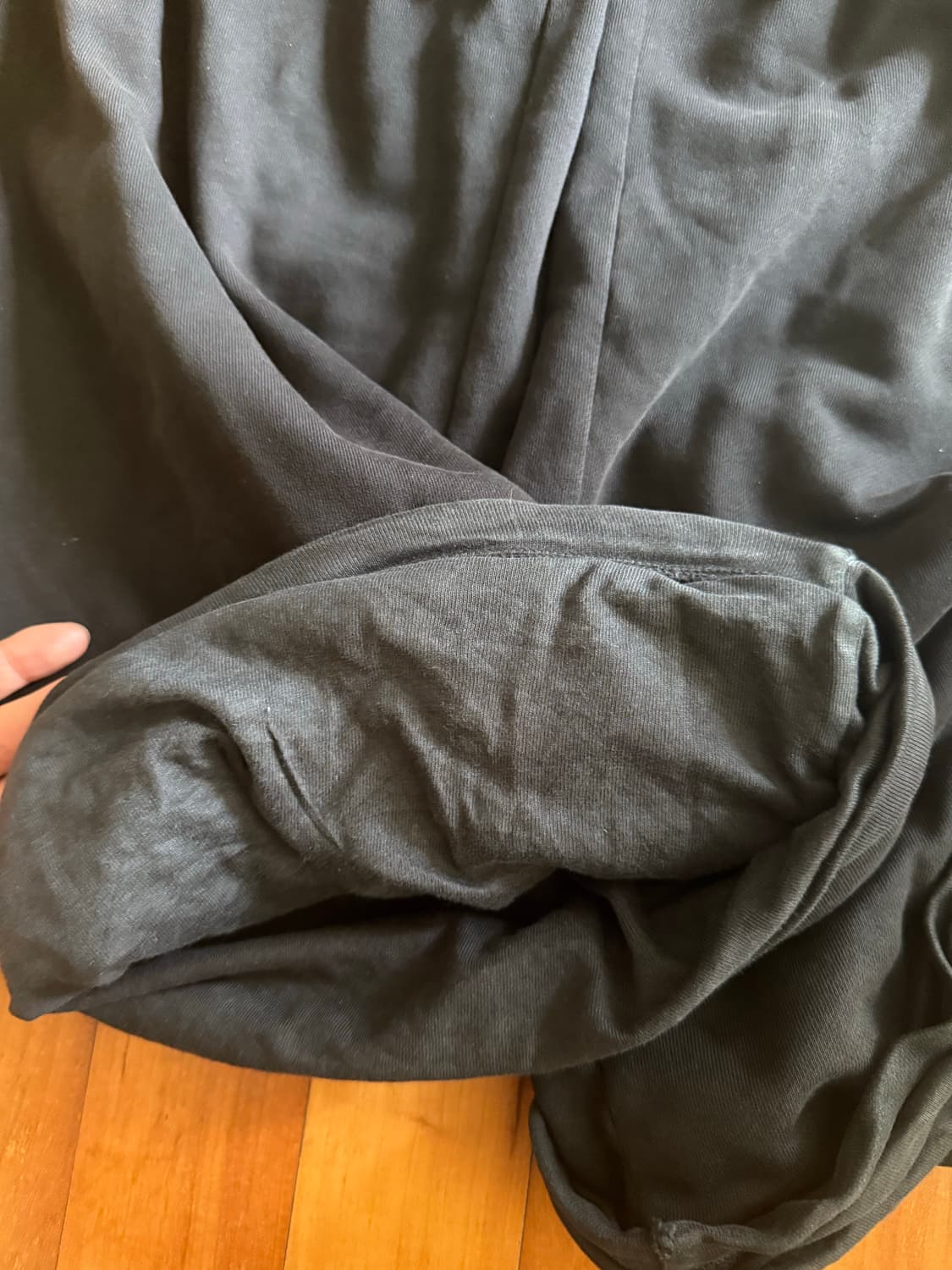 Yeezy Gap 더블레이어 헤비웨이트 스웻 팬츠 블랙 상품이미지5