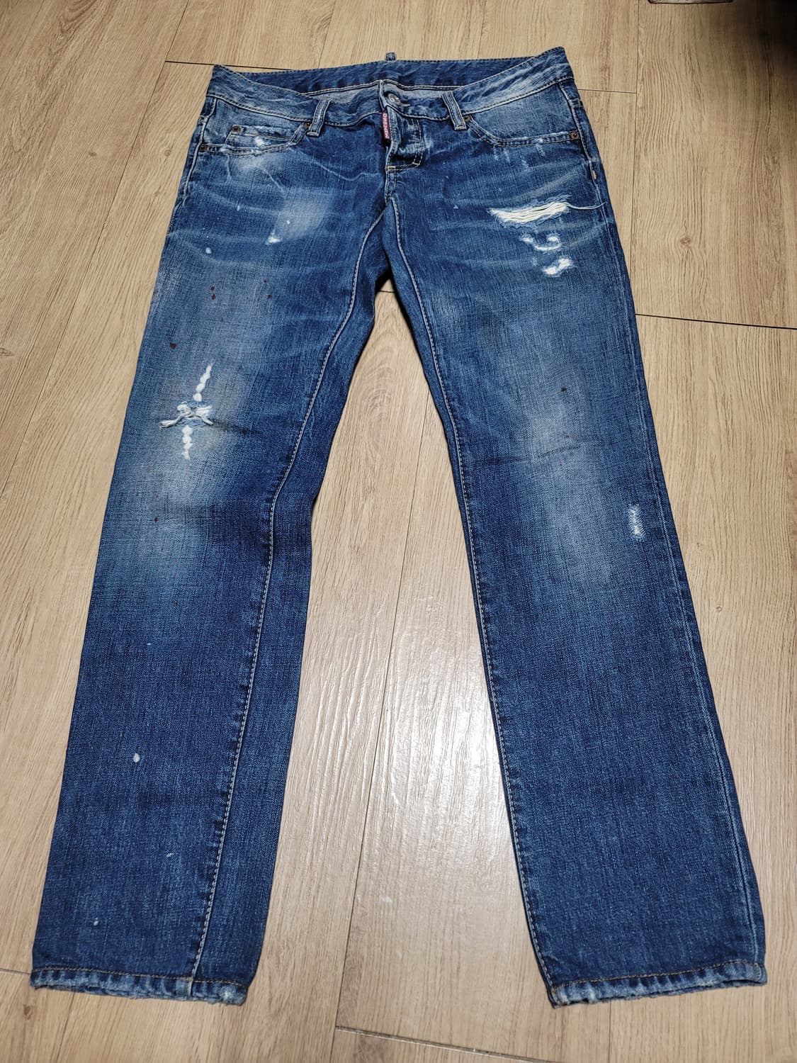 디스퀘어드2 여성 슬림 워싱 데님  S75LA0392 EU40 상품이미지1