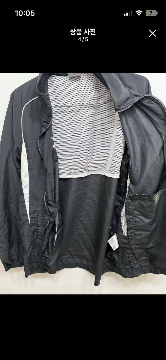 미즈노 집업 자켓 바람막이 S 상품이미지4